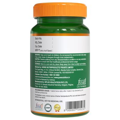 Pure Nutrition Veg Glucosamine with MSM 3850mg Veg Tablet 60's - Vital Health