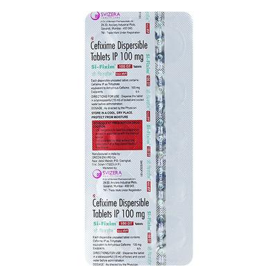SI FIXIM DT 100mg Tablet 10's - Bacterial Infections-Cep
