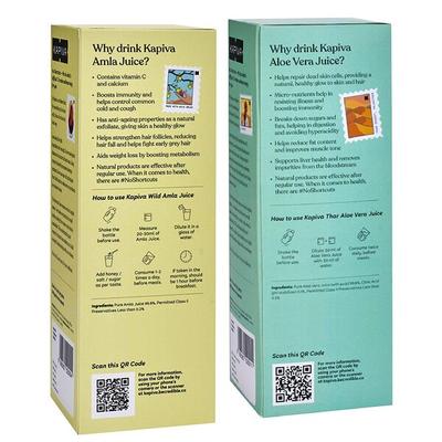Kapiva Wild Amla Juice 1 Litre + Thar Aloe Vera Juice 1 litre - Ayurvedic Juices