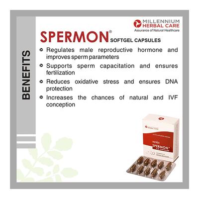 Spermon Soft Gelatin Capsules (Pack of 3 x 10's) - Sexual Healthcare
