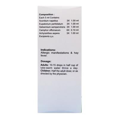 Bhargava Allergin Drop 30 ml - Homeopathic Drops