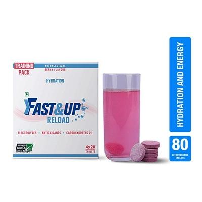 Fast&Up Reload Training Pack - Berry (Pack of 4 x 20's) - Energy Drinks
