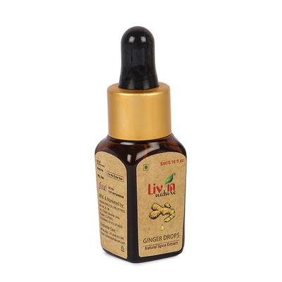 Liv In Nature Spice Extract Drops - Ginger 5 ml - Herbal Dietary Supplement