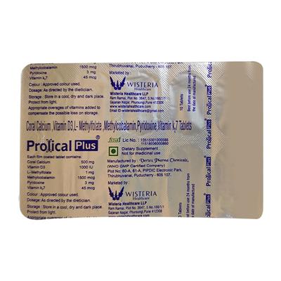 Prolical Plus Tablet 10'S - Supplements-Vam