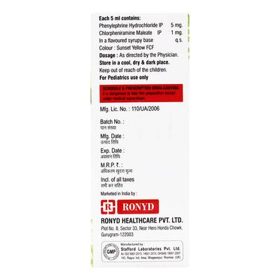 RONYCOLD KID Syrup 60ml - Cough And Cold-Cou