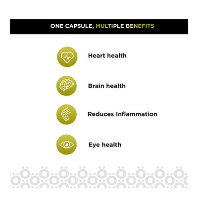 Hohner Omega 3 EPA & DHA Veg Capsule 60's - Omega Fish Oil Fatty Acids