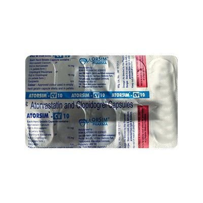 ATORSIM CV 10 Capsule 10's - High Cholesterol-Dys