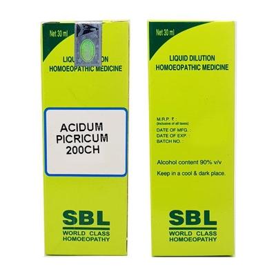SBL Acidum Picricum 200 Liquid 30 ml - Dilutions