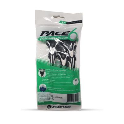 LetsShave Pace 6 Disposable Razor - Men 3's - Razors & Cartridges