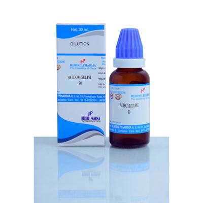 Hering Pharma Acidum Sulph 30 Dilution 30 ml - Dilutions