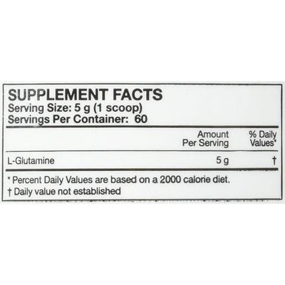 MusclePharm Glutamine Powder (60 Servings) - Unflavoured 300 gm - General Health