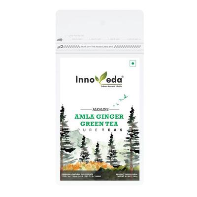 Innoveda Amla Ginger Green Tea Whole tea leaves 100 gm - Teas