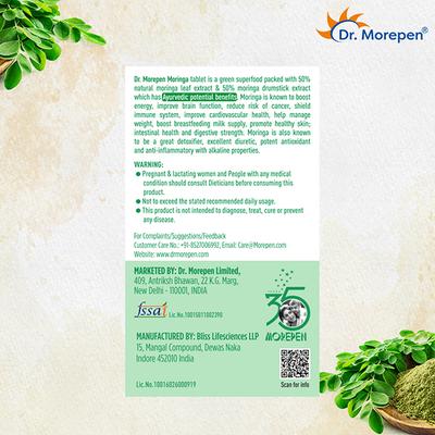 Dr. Morepen Moringa Tablet 60's - Herbal Dietary Supplement
