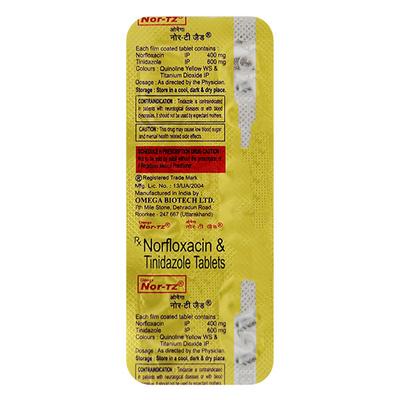 NOR TZ Tablet 6'S - Bacterial Infections-ABC