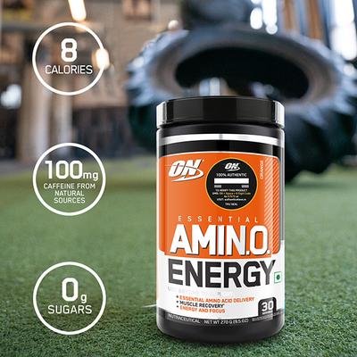 Optimum Nutrition (ON) Amino Energy Orange Cooler 30 Servings 270 gm - Amino Acids