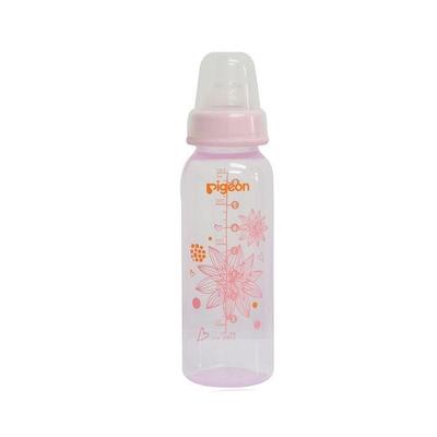 Pigeon Peristaltic Clear Nursing Bottle Rpp - Pink (Floral) 240 ml - Feeding & Nursing