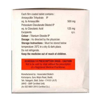 TMX CLAV 625 Tablet 10's - Bacterial Infections-Pen