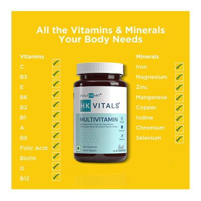 HealthKart HK Vitals Multivitamin Tablet 60's - Multi-Vitamins