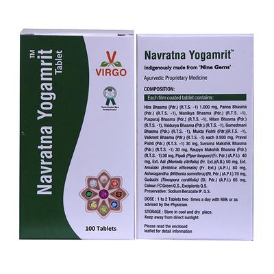 Virgo Navratna Yogamrit Tablet 100's - Speciality Medicines