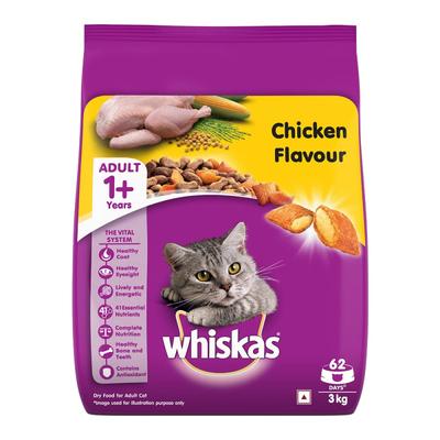 Whiskas Adult Chicken Flavor 3000 gm - Petfood