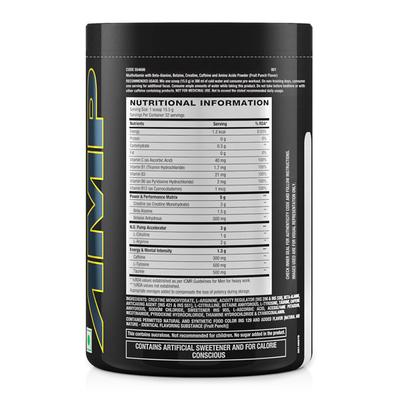 GNC Pro Performance AMP Gold Series Ultra Rush Powder - Fruit Punch 500 gm - Workout Essentials