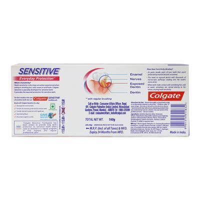 Colgate Sensitive Everyday Protection Toothpaste (Pack of 2 x 80 gm) - Toothpaste