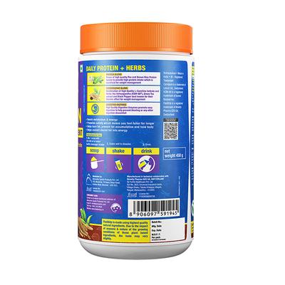 Fast&Up Plant Protein Weight Management Powder - Creamy Chocolate 450 gm - Weight Gain