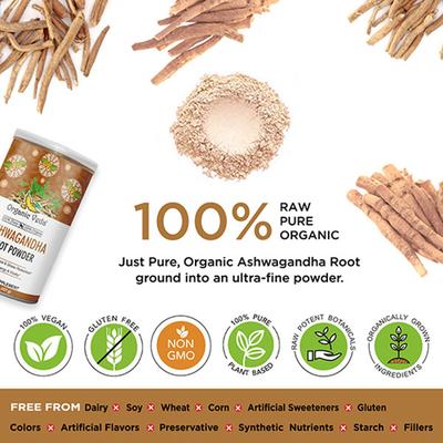 Organic Veda Ashwagandha Root Powder 227 gm - Ashwagandha