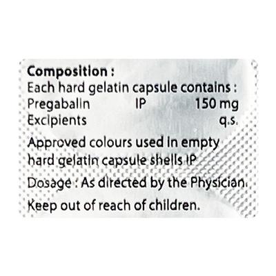 PREGNERV 150 Capsule 10's - Neuropathic Pain-Dru
