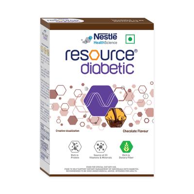 Nestle Resource Diabetic Powder Chocolate Flavour 400 gm - Diabetes (Fitness)