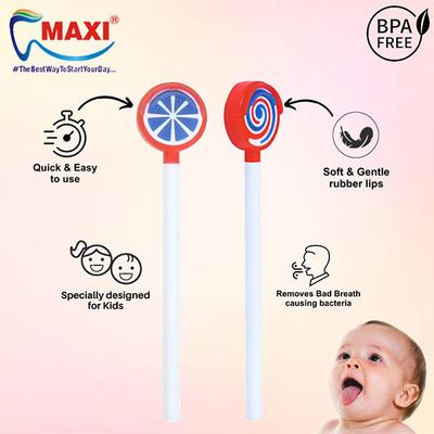 Maxi Kids Tongue Cleaner - Lollipop (Buy 1 Get 1 Free) - Baby Oral Care