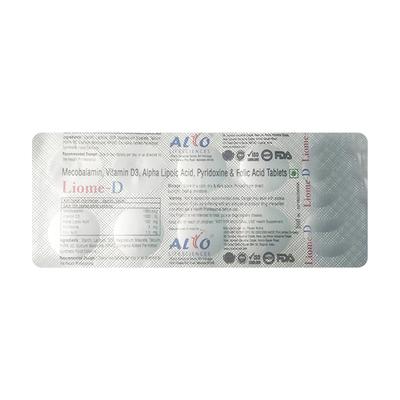 LIOME D Tablet 10's - Supplements-Vam