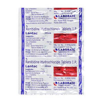 LANTAC 150 Tablet 20's - Ulcer/Reflux/Flatulence-Aaa