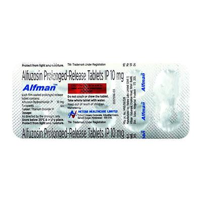 Alfman 10mg Tablet 10'S - Bladder And Prostate Disorders-Dru