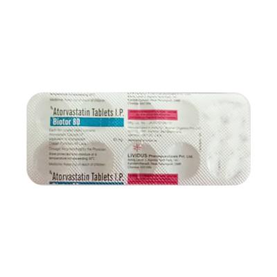 BIOTOR 80 Tablet 10's - High Cholesterol-Dys