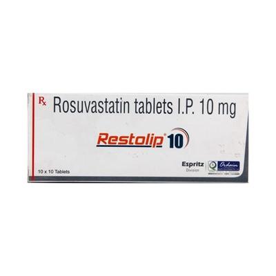 Restolip 10mg Tablet 10'S - High Cholesterol-Dys