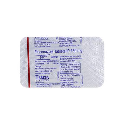 BTC 150mg Tablet 1'S - Fungal Infections-Anf