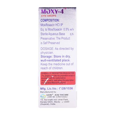 MOXY 4 Eye Drops 5ml - Eye Infections-Eaa