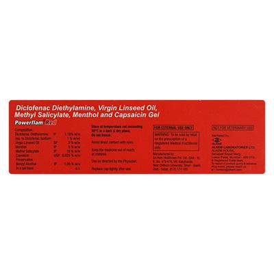 POWERFLAM RED Gel(Topical) 30gm - Pain relief-Nsa