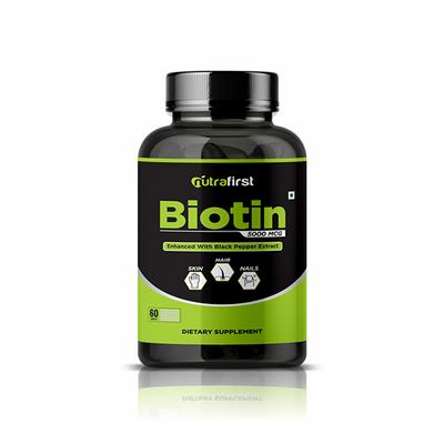 Nutrafirst Biotin 5000 mcg Capsule 60's - Hair & Skin