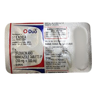 O Duo Tablet 10'S - Bacterial Infections-Qui