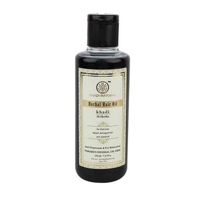 Khadi Natural Herbal Hair Oil - 18 Herbs 210 ml - Hair Oils