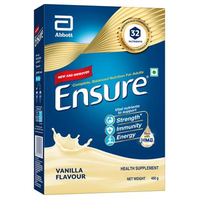 Ensure Adult Nutrition - Vanilla Health Drink 400 gm - Protein Supplements