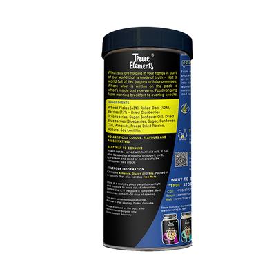 True Elements Cranberry & Blueberry Muesli 400 gm - Nutritional Bars