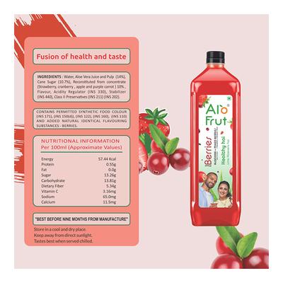 Axiom Alofrut Aloevera Pulp & Juice + Mixed Berries Drink 1000 ml - Ayurvedic Juices