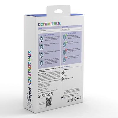 Livinguard Kids Street Face Mask (Rabbit Print) (XS) - Green (Pack of 1) - Face Mask