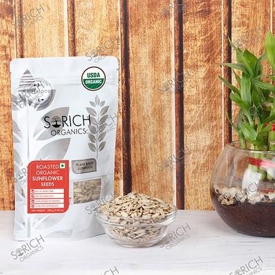 Sorich Organics Roasted Sunflower Seeds 200 gm - Nutritional Bars