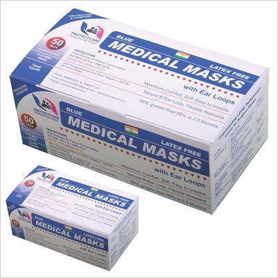 ProtectCare 3-ply Medical Face Mask - Blue (Pack of 2 x 50's) - Face Mask