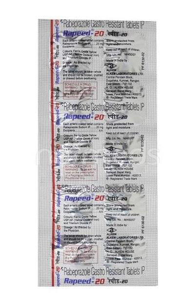 Rapeed 20mg Tablet 10'S - Ulcer/Reflux/Flatulence-Aaa