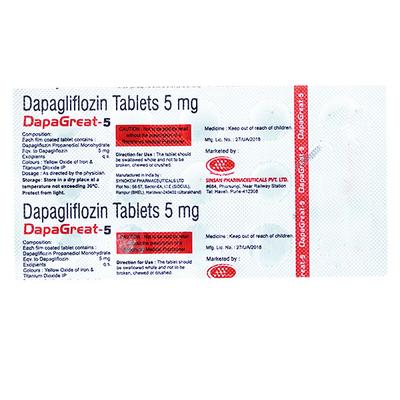 DAPAGREAT 5 Tablet 15's - Diabetes-Ant